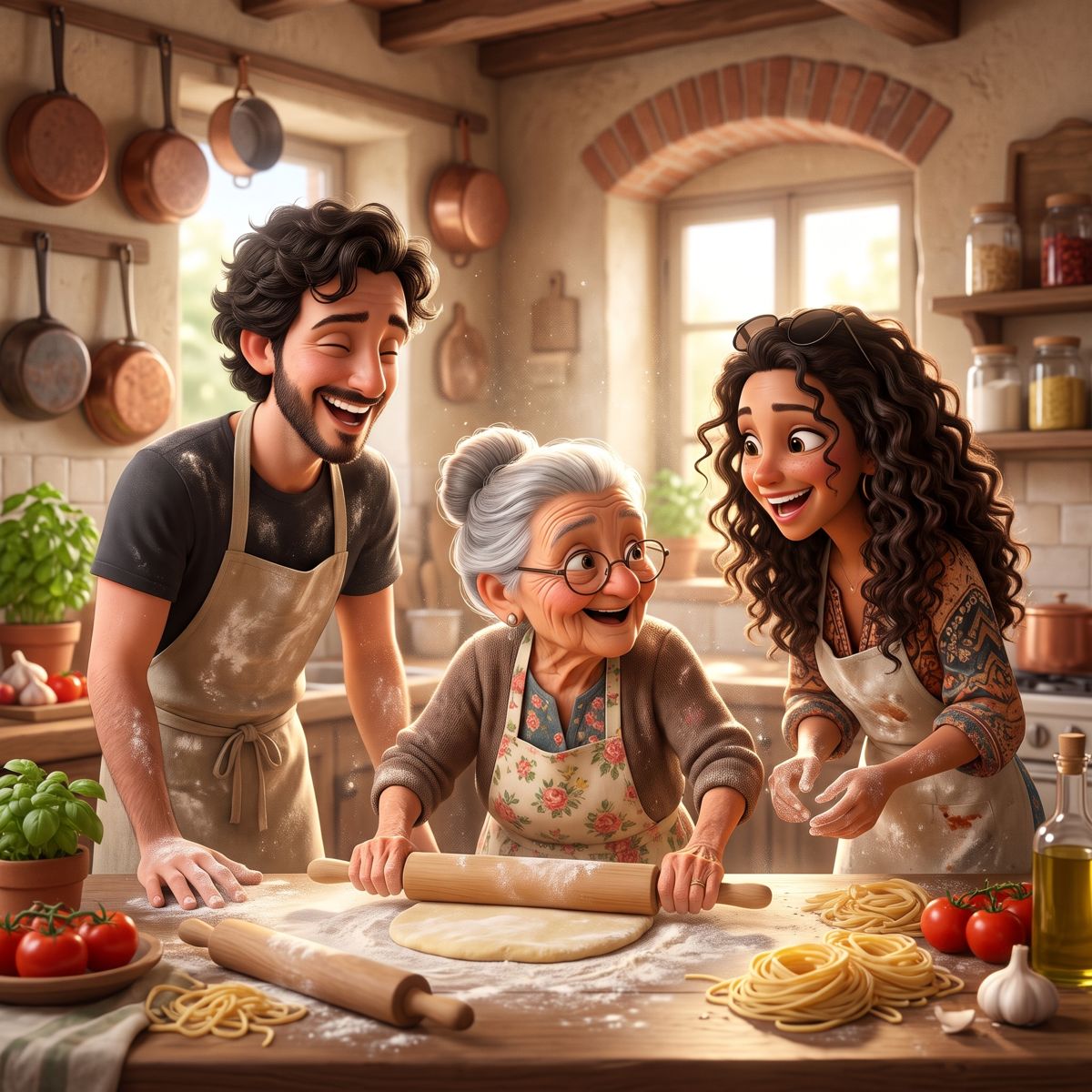 Aula prática de massa fresca com uma Nonna italiana